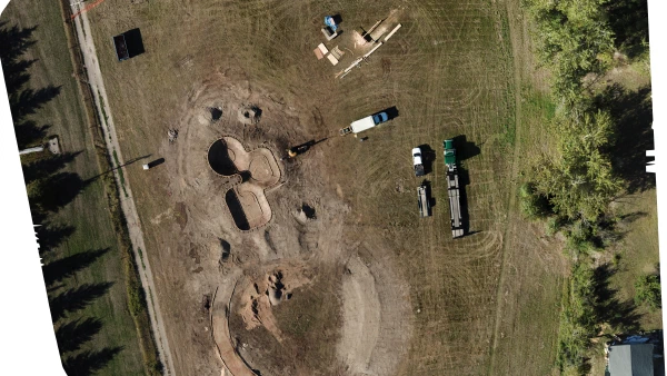 During construction in Sepetember of 2023