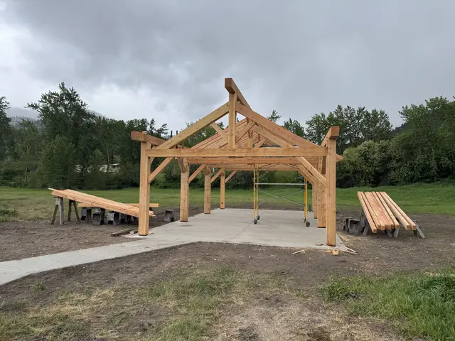 image from Pavillion framing underway